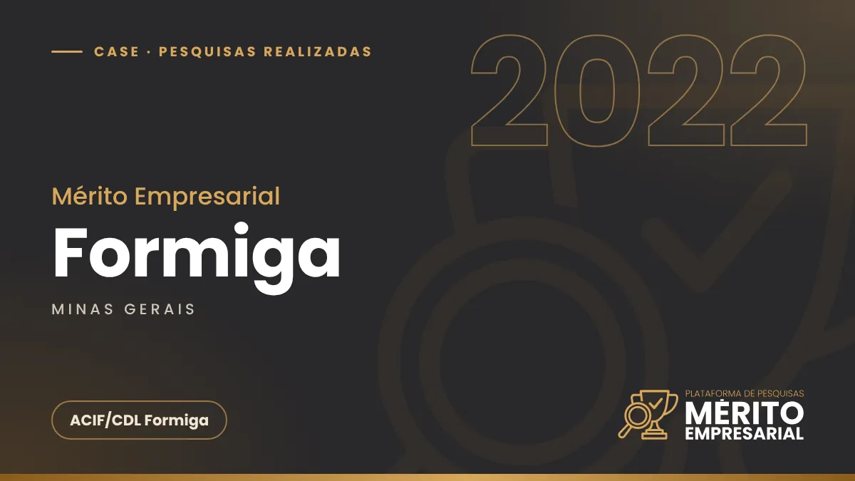 Capa do case Mérito Empresarial 2022 em Formiga MG