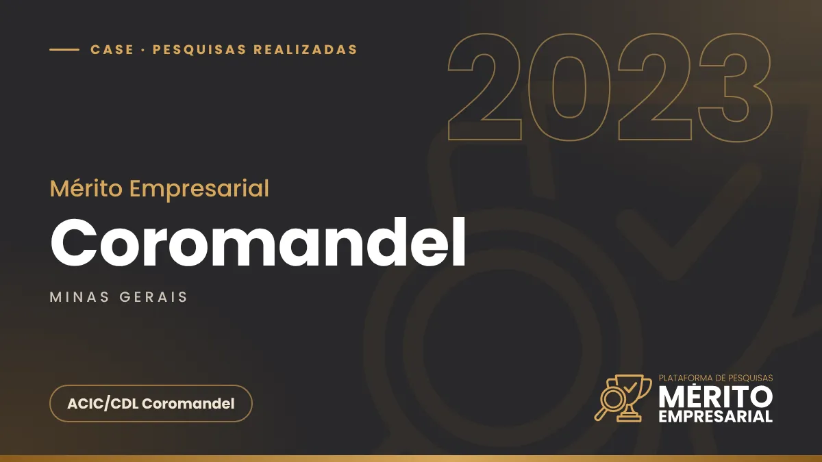 Capa do case Mérito Empresarial 2023 em Coromandel MG