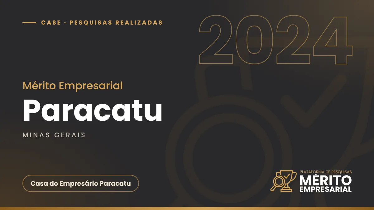 Capa do case Mérito Empresarial 2024 em Paracatu MG