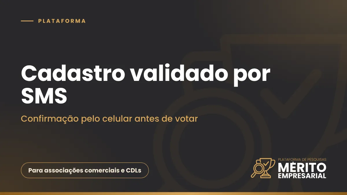 Capa do artigo Pesquisa com cadastro validado por SMS