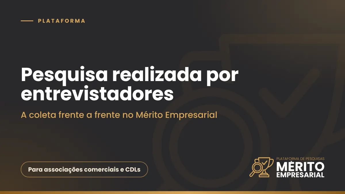 Capa do artigo Pesquisa realizada por entrevistadores