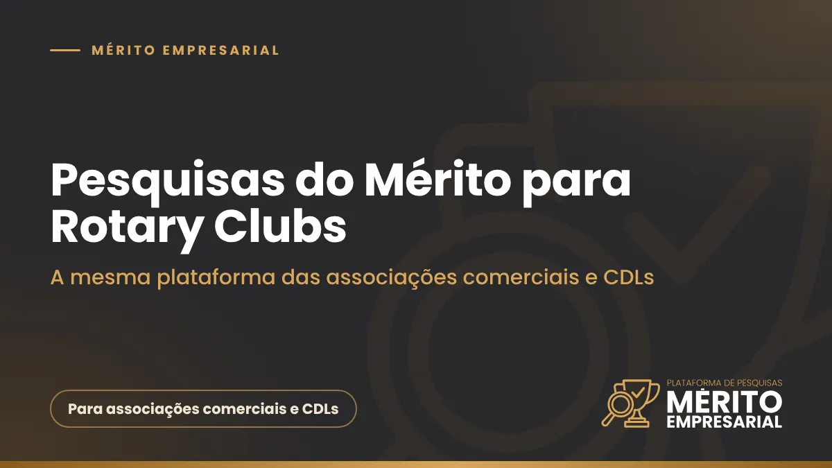 Capa do artigo Plataforma de Pesquisas do Mérito para Rotary Clubs