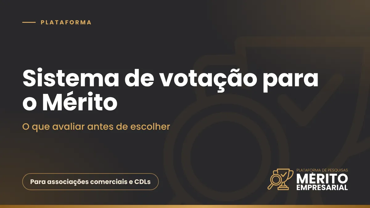 Capa do artigo Sistema de votação para o Mérito Empresarial